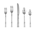 FORTESSA Royal Pacific 18/10 Stainless Steel Flatware, 5 Piece Place Setting with Table Knife, Forks and Spoons (Service for 1), Dishwasher Safe,