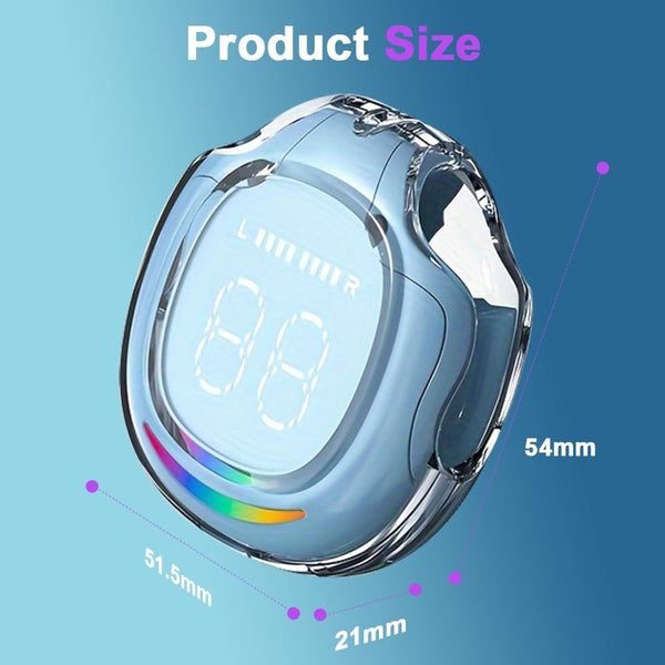 True Wireless Earbuds M10, Bluetooth 5.1 Headphones with Touch Control, Built-In Mic, Immersive HD Sound, Auto Pairing, IPX5 Waterproof, Long