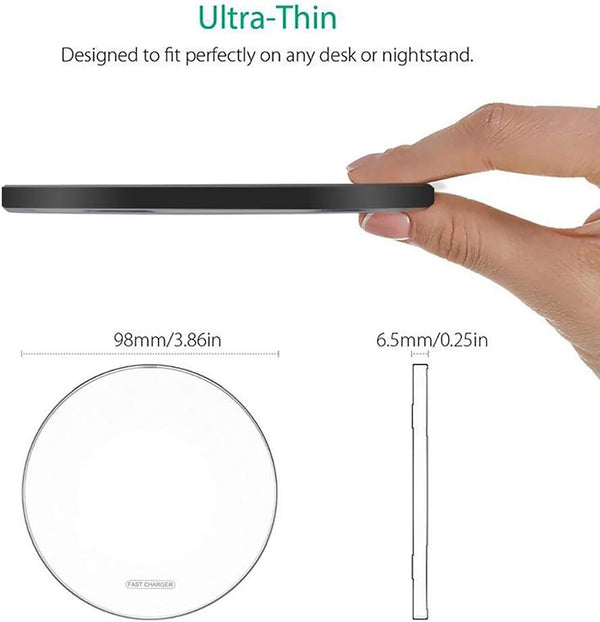 20W Fast Wireless Charger Pad,Wireless Phone Charging Station Compatible with Iphone 16/15/14/13/12/11/Se/X/Airpods,Fast Charge for Samsung Galaxy
