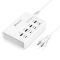 USB Charger, HITRENDS 8 Ports Charging Station 60W/12A Multi Port USB Charging Hub for Multiple Devices (5Ft Cord, White)