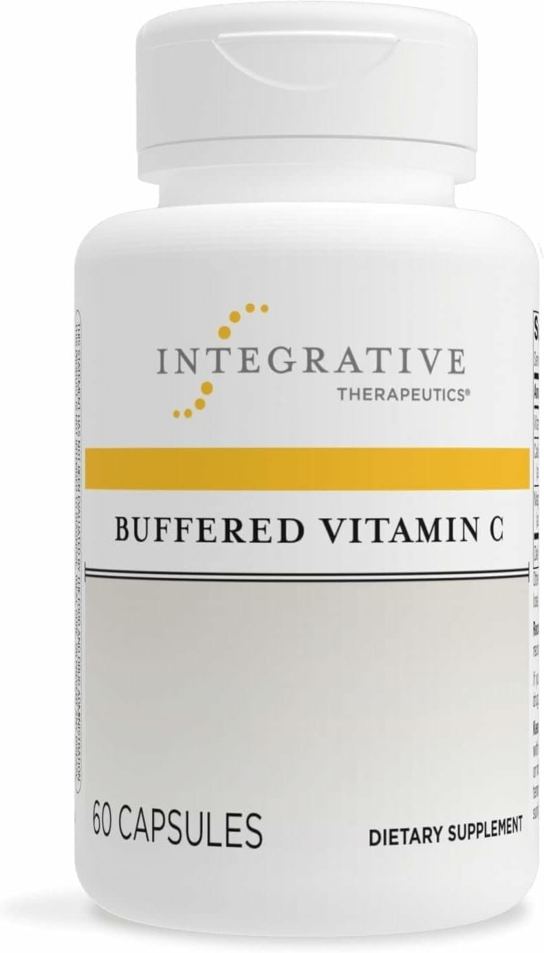 Integrative Therapeutics Buffered Vitamin C Capsules 1,000 Mg - Immune Support Supplement* - Antioxidant Support* - Gentle Formula - Gluten Free -