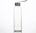 Suresave Glass Water Bottles with Stainless Steel Lids and Sleeves | 18 Oz Reusable Glass Bottles with Carrying Loop for Eco-Friendly Travel