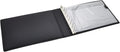 7-Ring Business Check Binder for Checkbooks Organization, Financial Records, Personal and Corporate Use, Black Faux Leather Folder for 600 Checks