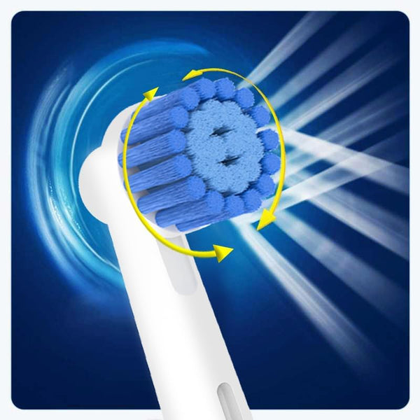 8 Pack Sensitive Gum Care Replacement Brush Heads Compatible with Oral B Braun Electric Toothbrush. Soft Bristle for Superior and Gentle Clean.