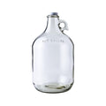 FastRack Glass Water Bottle Includes 38 mm Metal Screw Cap, 1 gallon Capacity, Clear (MN-TF9E-S1RA) 1pack 1 Gallon Growler