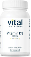 Vital Nutrients Vitamin D 5000 IU - Vitamin D3 Supplement - Healthy Bones, Teeth, Muscles*- Cellular & Immune Function - Calcium Absorption -
