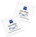ZEISS Lens Cleaning Wipes, Pre-Moistened, Individually Wrapped Wipes for Coated Glass on Binoculars, Glasses, Sunglasses, Camera Lenses, and