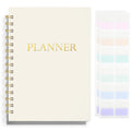Undated Weekly and Monthly Planner Spiral Bound- Weekly Goals Planner Notebook, Weekly to Do List, Habit Tracker Journal, Academic, Aesthetic,