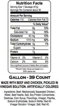 Herbs RED HOT Pickled Sausage (1 Gal. Jar) 39 Count Beef & Chicken No Pork ( from Jersey Candy Company)