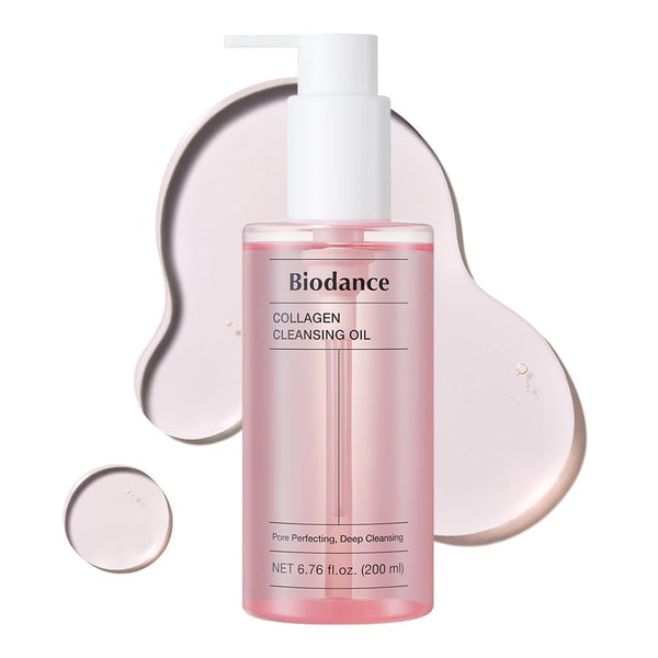 BIODANCE Collagen Cleansing Oil, Facial Oil Cleanser, Gentle Makeup Remover without Clogging Pores, Removes Bleackhed and Whitehead for Sensitive