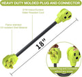 Welder Plug Adapter,Nema 14-50P to NEMA 6-50R,4 Prong to 3 Ponng 50 Amp Welder Plug Adapter Cord,Stw 10 AWG?1.5FT?