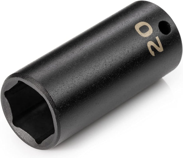 TEKTON 3/8 Inch Drive X 20 Mm Deep 6-Point Impact Socket | SID13120