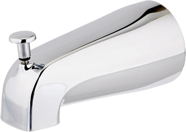 EZ-FLO 5 Inch Zinc Bath Tub Diverter Spout, 1/2 Inch IPS Pipe, Chrome, 15083
