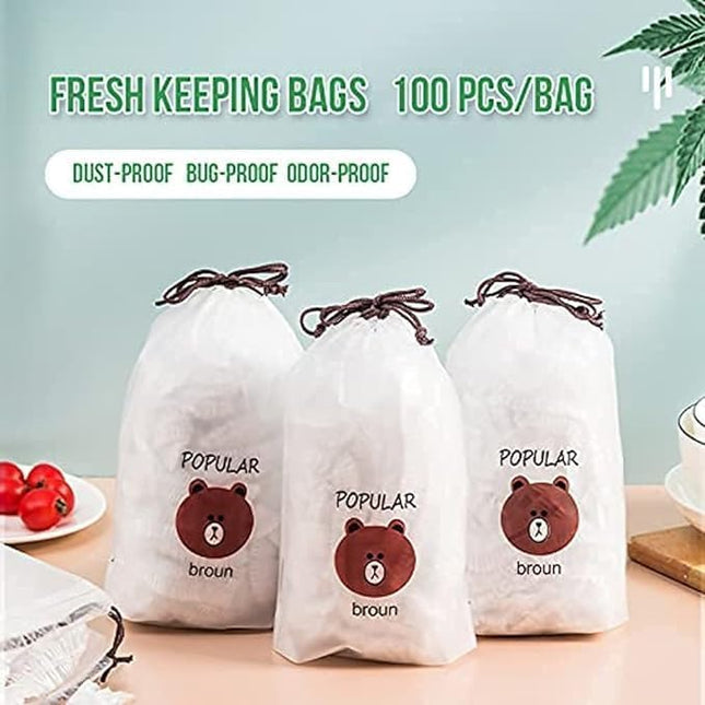 Fresh Keeping Bags, Plastic Sealing Bags Food Cover, Universal Kitchen Wrap Seal Fresh Keeping Caps Fresh Keeping Bags C