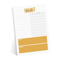 Modern Habit Tracker Sticky Note Pad / 50 Sheets / 8" X 11.5" Positive Habit List Sticky Notes/Weekly Accountability Checklist/Made in the USA
