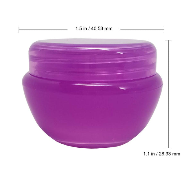 Beauticom 10G/10ML Frosted Container Jars with Inner Liner for Scrubs, Oils, Salves, Creams, Lotions, Makeup Cosmetics, Nail Accessories, Beauty