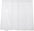 Shower Curtain Liner with Snaps 70" W X 54" H Waterproof Polyester Fabric Bath Curtain with Magnet White