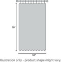 Shower Curtain Liner with Snaps 70" W X 54" H Waterproof Polyester Fabric Bath Curtain with Magnet White