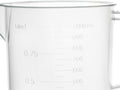 EISCO Plastic Pitcher, 1000Ml (1L) - Short Form, Euro Design - Molded Graduations - Chemical Resistant & Autoclavable Polypropylene - Measuring Jug