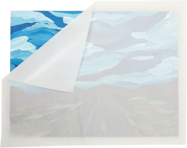 Bright Creations Glassine Paper Roll for Artwork, Transparent Paper Protection for Drawings, Crafts, Documents, Photos, Projects, and Baked Goods,