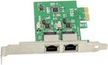 XM-NA3820 PCI-E 2-Port Dual 10/100/1000Mbps Gigabit Ethernet PCI Express (Pcie X1) Server Network Card/Network Adapter, Realtek RTL8111F Chipset,