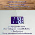 Moss & Stone Silver Digital Bathroom Scale for Body Weight, Smart Step-On Technology, Backlit LCD Display, High Accuracy Weight Scale 400lb/180kg,