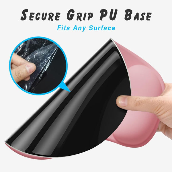 Office Mousepad with Gel Wrist Support - Ergonomic Gaming Desktop Mouse Pad Wrist Rest - Design Gamepad Mat Rubber Base for Laptop Computer