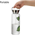 32 Oz Glass Water Bottle Wide Mouth with Neoprene Sleeve, Bpa Free