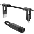 Multi Keychain Charging Cable Travel Portable Charger Cable Magnetic 4 in 1 USB C Cable Compatible with IP 15/15 Pro/ 15 Plus/ 15 Pro