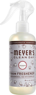 MRS. MEYER'S CLEAN DAY Room and Air Freshener Spray, Non-Aerosol Spray Bottle Infused with Essential Oils, Lavender, 8 Fl. Oz