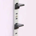 Adjustable Steel Pilaster Shelf Clip Support, Shelving Bracket Clips for Metal and Wood Shelves (14, Black)