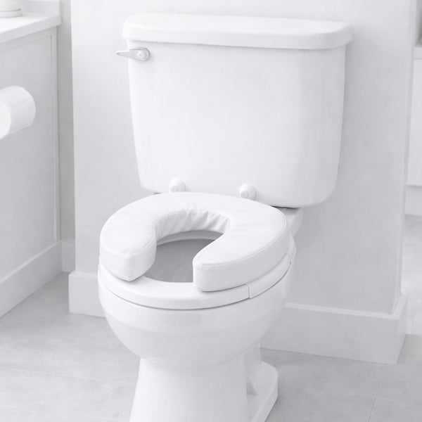 DMI Raised Toilet Seat Cushion Seat Cushion and Seat Cover to Add Extra Padding to the Toilet Seat While Relieving Pressure, Tear Resistant, FSA &
