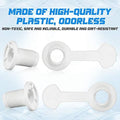 3 Sets Cooler Drain Plug Cooler Plug Replacement Triple Snap Drain Assembly for Coolers 1.14 Inches/ 2.9 Cm Shaft Length, White