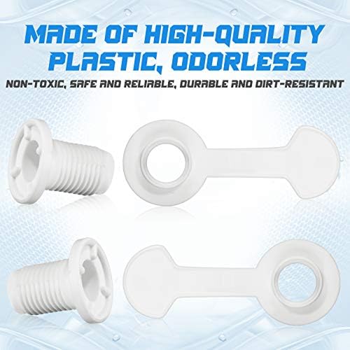 3 Sets Cooler Drain Plug Cooler Plug Replacement Triple Snap Drain Assembly for Coolers 1.14 Inches/ 2.9 Cm Shaft Length, White