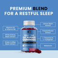 Night Time Fat Burner Gummies, Sleep Support & Weight Loss Supplement | Slimming Hunger Suppressant & Metabolism Booster, Shred Belly Fat While