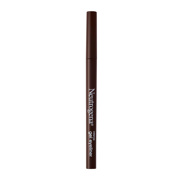 Neutrogena Intense Gel Eyeliner with Antioxidant Vitamin E, Smudge- & Water-Resistant Eyeliner Makeup for Precision Application, Dark Brown, 0.004 Oz