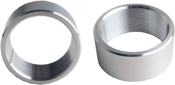 DEWHEL 2 Inch NPT Female Thread Aluminum Weld on Pipe Fitting Bung