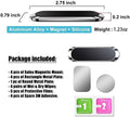 X Flat Magnetic Phone Mounts 3 Pack. Black Cell Phone Holder for Car Dashboard, Wall, Truck. Universal Stick on Ipad Wall Magnet Mount Kit for