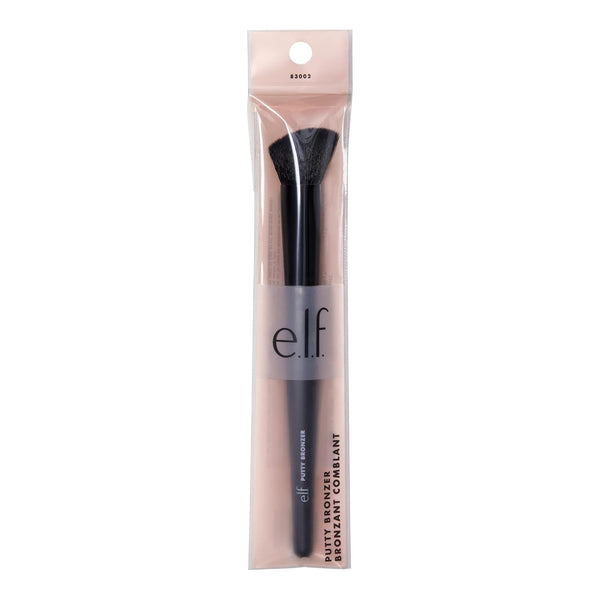 E.L.F. Putty Bronzer Brush, Angled Makeup Brush for Contour & Highlight, Made for the E.L.F. Putty Bronzer, Flawless Sanitary Application