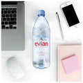 Evian Natural Spring Water , Naturally Filtered Spring Water in Large Bottles 33.81 Fl Oz (Pack of 6)