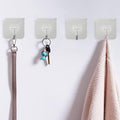 DGYB 20 Pcs Silver Adhesive Hooks for Hanging 22Lb Self Adhesive Wall Hooks Heavy Duty Waterproof Sticky Hook for Shower Home Bathroom Kitchen Office