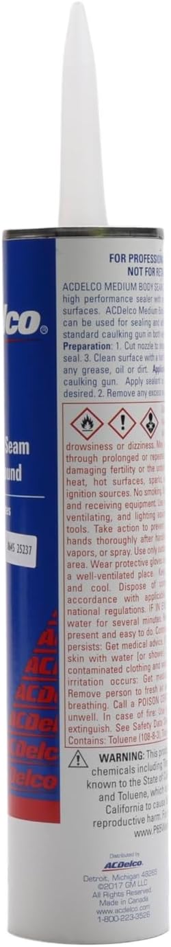 Acdelco GM Original Equipment 10-2013 Body Joint and Seam Filler Compound - 10.1 Oz