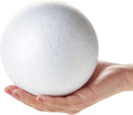 Bright Creations 5 Inch Foam Balls for Crafts - 4 Pack round White Polystyrene Foam Balls for Ornaments, DIY Projects, and Craft Modeling