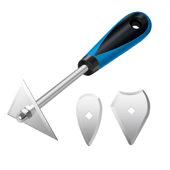 Dekeones 8-Inch Paint Shave Hook, Stainless Steel Paint Shaver with Replacement Blades (Triangle + Combination + Heart),