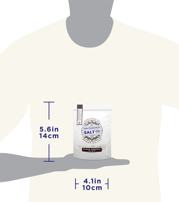 5 Oz. Resealable Pouch - Authentic Italian Black Truffle Salt by San Francisco Salt Company