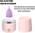 Menstrual Cup Sterilizer Period Cup Steamer Cleaner Machine High Temperature Wash Your Cup 99.9% Dirty 8 Minutes - Feminine Hygiene - Leak-Free