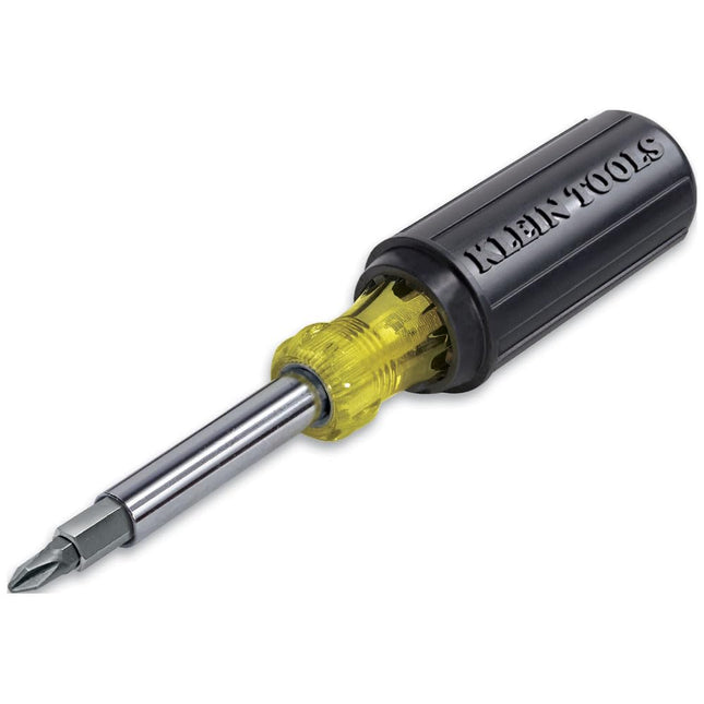 Klein Tools 32500 11-In-1 Screwdriver / Nut Driver Set, 8 Bits (Phillips, Slotted, Torx, Square), 3 Nut Driver Sizes, Cu