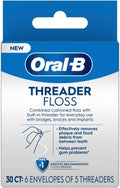 Oral-B Glide Pro-Health Dental Floss Threaders for Braces, 30 Count