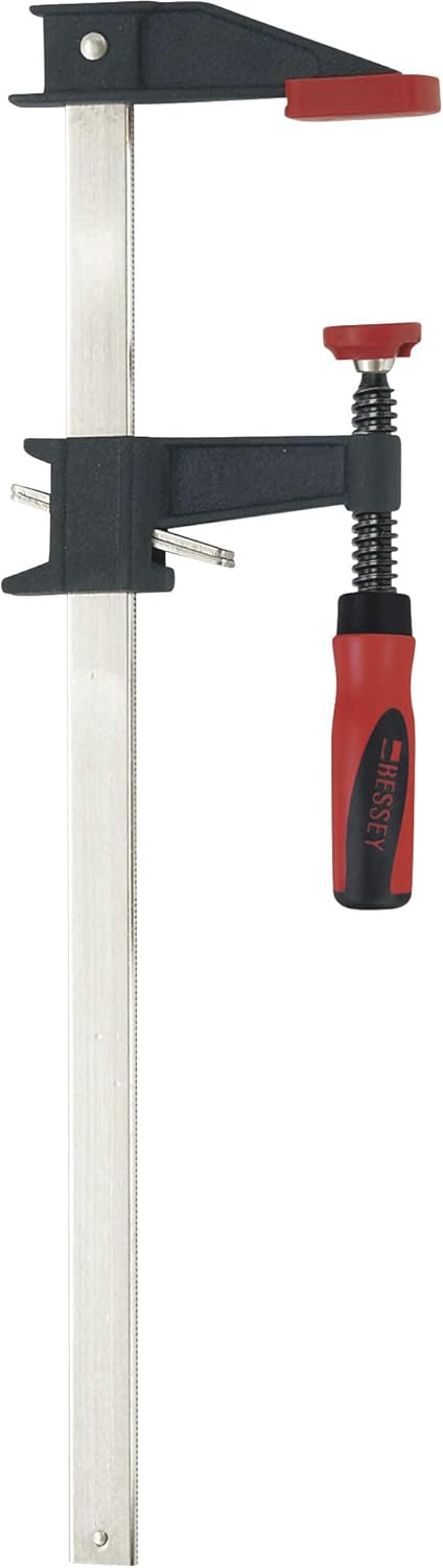 Bessey Clutch Style Bar Clamps - 3.5X12 Inch, 1000 Lb Capacity, 2K Handle - GSCC3.524+2K - Ideal for Woodworking, Carpentry & Home Improvement