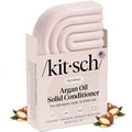 Kitsch Argan Oil Conditioner Bar - Repairing Solid Hair Conditioner for Women and Men - Moisturizing Hair Care for Dry, Damaged Hair - Vegan, All
